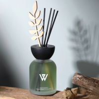 Diffuseur de parfum LOLOTA Home Decor Factory, plantes naturelles personnalisées, huiles essentielles non toxiques, sans feu, flacon en verre et couvercle en bois
