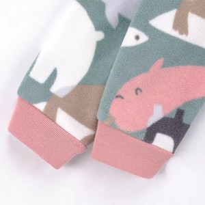 Mameluco de invierno personalizado de fábrica, mono de piel de <span class=keywords><strong>terciopelo</strong></span> a la moda con <span class=keywords><strong>cremallera</strong></span> cálida, Creepers, <span class=keywords><strong>pijama</strong></span> de lana para bebé - Product Image 3