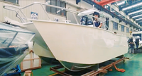 Bateau de plaisance et de pêche en aluminium soudé, catamaran à console centrale, nouveau design Gospel, 7,9 m (26 pieds), avec passerelle