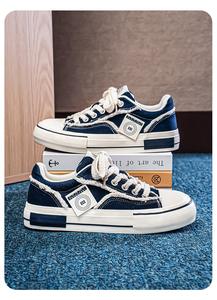 Zapatos para Hombre, Modelo Verano 2026, Transpirables y Versátiles, Zapatillas Deportivas Casuales con Suela Gruesa, Zapatos de Lona Modernos - Product Image 4