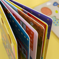 Livre d'activités éducatives pour enfants, couverture rigide en carton personnalisée de haute qualité, reliure parfaite, impression offset, laminage filmé