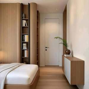 Petit meuble de maison moderne Armoire en bois personnalisable de style crème pour la maison moderne - Product Image 4