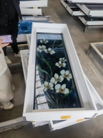 CBMMart Vitrail Porte décorative en verre et fenêtre Travail manuel Couleur et forme personnalisées Panneau de suspension Verre biseauté