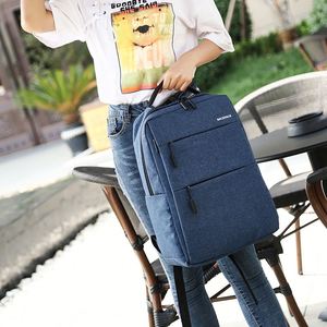 Rivacase 7760 <b>Black</b> 15.6\" <b>Backpack</b> Case with Geometric Pattern Water Resistant Softback Polyester Lining Zipper Closure - Product Image 3
