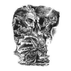 <span class=keywords><strong>Tatuaje</strong></span> Temporal de Larga Duración con Diseño de Hierbas para la <span class=keywords><strong>Espalda</strong></span> <span class=keywords><strong>Completa</strong></span>, Arte Corporal Semipermanente para Hombres - Product Image 5