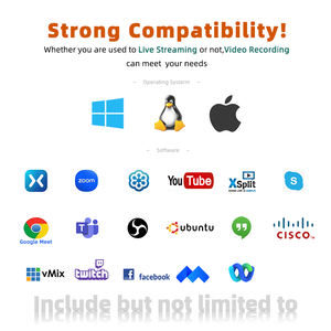 2024 Ventas calientes Escritorio Diseño portátil 1080p <span class=keywords><strong>Webcam</strong></span> Videoconferencia Todo en una Cámara <span class=keywords><strong>de</strong></span> video <span class=keywords><strong>de</strong></span> Conferencia - Product Image 6