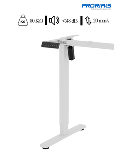 Cadre de bureau debout électrique réglable <span class=keywords><strong>en</strong></span> hauteur abordable, montage facile pour le bureau <span class=keywords><strong>à</strong></span> domicile, les travailleurs <span class=keywords><strong>à</strong></span> <span class=keywords><strong>distance</strong></span>, les étudiants et les indépendants - Product Image 3