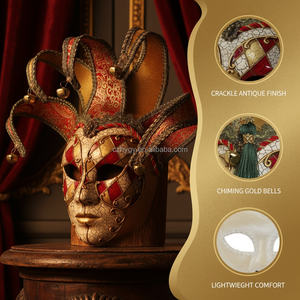 <span class=keywords><strong>Masque</strong></span> de <span class=keywords><strong>Joker</strong></span> en Plastique de Haute Qualité Style Vénitien pour Bal Masqué Costume de Fête de Venise Halloween Décoration Faciale DIY - Product Image 2