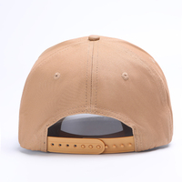 Gorra de béisbol de algodón de 5 paneles de alta calidad, logotipo negro, bordado 3D, estilo Formal, bordado a mano, publicidad al aire libre