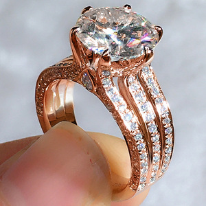 Anello Classico Stile Matrimoniale Elegante Anello da Dito per Donne - Product Image 5