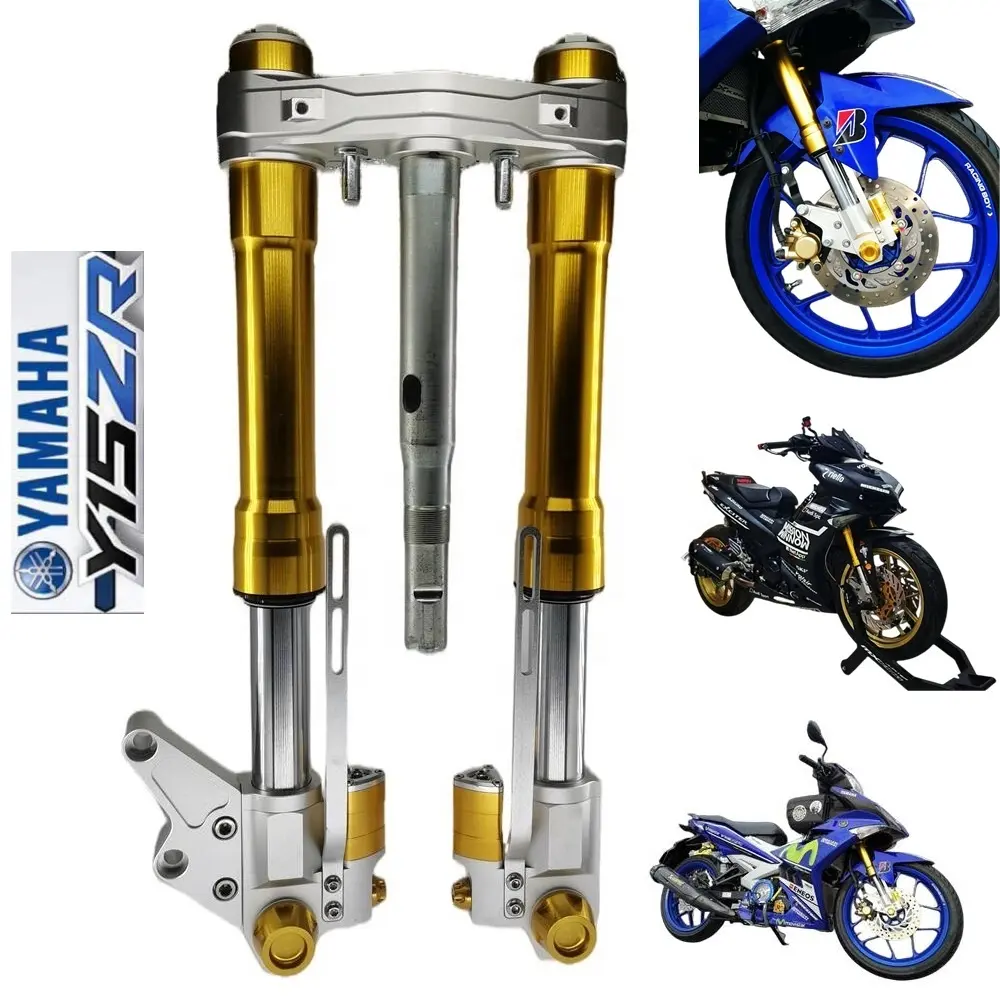 CNC 7075 Alu modification scooter YAMAHA Y15zr front fork complete sets Motorcycle Accessories