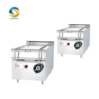 Panci Masak Listrik Komersial 60L 80L, Stainless Steel, Dapat Dimiringkan, Peralatan Dapur untuk Restoran Hotel