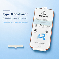 Film PET anti-statique transparent HD électroplaqué AF résistant aux traces de doigts pour iPhone 17 Pro Max, facile à nettoyer, sans traces, 0,15 mm