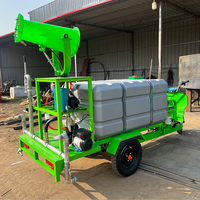 Camion pulvérisateur électrique mini 4x2 à essieu arrière entièrement suspendu, pompe semi-automatique, citerne à eau, moteur Euro 4, zone de pulvérisation de 8 à 12 m