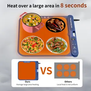 Vente chaude <span class=keywords><strong>WD</strong></span> <span class=keywords><strong>WD</strong></span>-2470 nouveau modèle ménage Flexible Silicone électrique plaque chauffante tapis pliable alimentaire Restaurant hôtel utilisation - Product Image 3