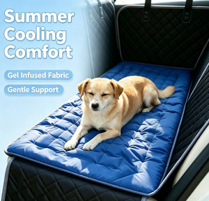 Wholesales Dog <b>Cooling</b> <b>Mat</b> for Backseat Pet Gel Ice Pad Portable <b>Cooling</b> <b>Mat</b> for Dogs Waterproof Car Ice Seat Pad for Summer - Product Image 4