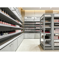 Meubles de magasin de cosmétiques, vitrine de cosmétiques, étagères de présentation, design d'intérieur de magasin de cosmétiques