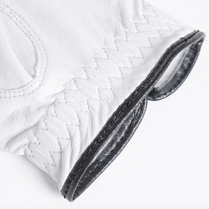 <span class=keywords><strong>Gants</strong></span> de golf en <span class=keywords><strong>cuir</strong></span> Cabretta blancs de haute qualité et durables pour la protection des poignets, avec une adhérence douce et respirants - Product Image 5