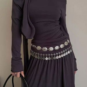 New Bohemian High-End Fashion Women's Dress Pants Vintage Ethnic Style <b>Waist</b> <b>Chain</b> All-Match Metal Belt Sexy Body Jewelry Alloy - Product Image 4