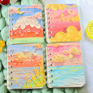 Quaderno a Spirale A7 con Copertina in PP, Design Carino e Colorato, Espansione Stereoscopica, Quaderno per Studenti, Formato Piccolo con Carta Spessa - Product Image 1