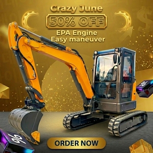 จัดส่งฟรี รถขุดขนาดเล็ก 3.5 ตัน รถขุดตีนตะขาบไฮดรอลิกสำหรับสวน - Product Image 1
