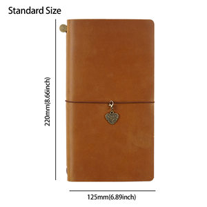 ปกสมุดบันทึกหนังวัวแท้ 100% ทำมือ ขนาดมาตรฐาน สำหรับใส่สมุดบันทึก สมุดวาดภาพ สมุดวางแผน เหมาะสำหรับเป็นของขวัญ - Product Image 3