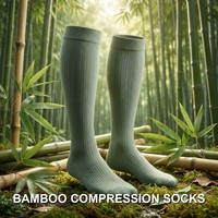 Produsen Kaos Kaki Kompresi Serat Bambu Grosir, Dukungan Kuat, Kaos Kaki Kompresi Profesional Bertingkat untuk Lari dan Perjalanan