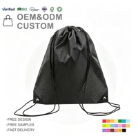 Usine pas cher prix réutilisable Polyester cordon sac à dos personnalisé tirage chaîne sac de sport sac de sport