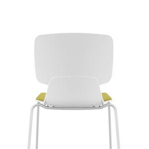 Chaise en maille verte, noire et grise au design moderne et simple, portable et empilable pour les réunions, les formations ou les conférences - Product Image 6