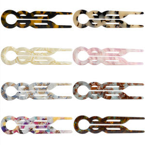 Venta al por Mayor de Pasadores para el Cabello, Lindos y Modernos, con Logotipo Personalizado, Pasadores de Acetato, Pasadores en Forma de U - Product Image 1