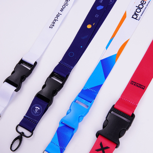 Chất Lượng Cao Biểu Tượng Tùy Chỉnh Polyester Nylon Dệt Thăng Hoa ID Huy Hiệu Thẻ Chủ Dây Buộc Cổ Tay Cổ Tay Keychain Bán Buôn - Product Image 1
