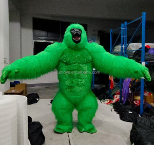 Costume <span class=keywords><strong>de</strong></span> mascotte gonflable Gorilla gris 2/2,6/3m, costume <span class=keywords><strong>de</strong></span> mascotte adulte pour marcher, costume gonflable KingKong, tenue <span class=keywords><strong>de</strong></span> cosplay - Product Image 5