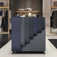 Tissu sergé 100 % laine mérinos de haute qualité pour costumes et vestes pour hommes, motif teint en fil de laine pour garçons et filles