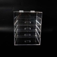 Organizador de Exhibición de Joyería Acrílico Transparente de Estilo Moderno Personalizado, Cajas de Regalo de Anillo de Pendiente Ecológico, Cajón de Almacenamiento para