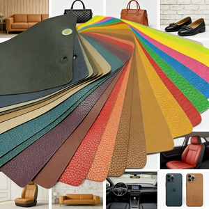 Cuero Vegano a <span class=keywords><strong>Base</strong></span> de Plantas, Cuero de <span class=keywords><strong>Cactus</strong></span>, Cuero Rexine para Fundas de Teléfono, Cuadernos, Bolsos, Tela de Cuero Sintético PU - Product Image 3