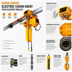 Palans électriques à chaîne sans fil <span class=keywords><strong>1</strong></span> <span class=keywords><strong>tonne</strong></span> 2 tonnes, équipement de levage, machine de levage lourd - Product Image 4