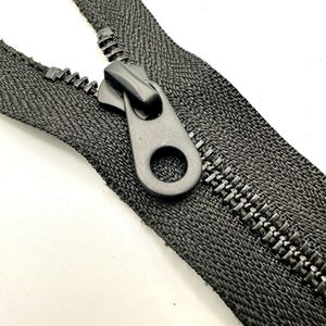 Aujourd'hui # 5 fermetures éclair métalliques noires à extrémité ouverte autobloquantes pour vêtements, sacs et textiles de maison - Product Image 1
