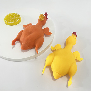 Juguetes Divertidos y Creativos Jincan, Juguetes para Aliviar el Estrés, Juguete de TPR Suave con Forma de Pollo Asado para Niños - Product Image 3