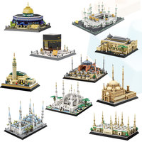 Modèle de construction de mosquée islamique religieuse, Kaaba, Hagia Sophia, Grande Mosquée du Sheikh Zayed, ensemble de blocs éducatifs pour enfants, jouets en briques