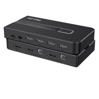 Commutateur KVM USB MT-VIKI 4K 30Hz, 2 ports pour ordinateur + 2 câbles, 1 moniteur, commutateur de contrôle de bureau 2-en-1