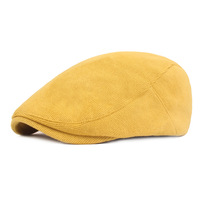 Vintage Unisex Newsboy transpirable gorra plana sombrero liso 100% algodón PANA conductor boina hiedra sombreros para hombres y mujeres