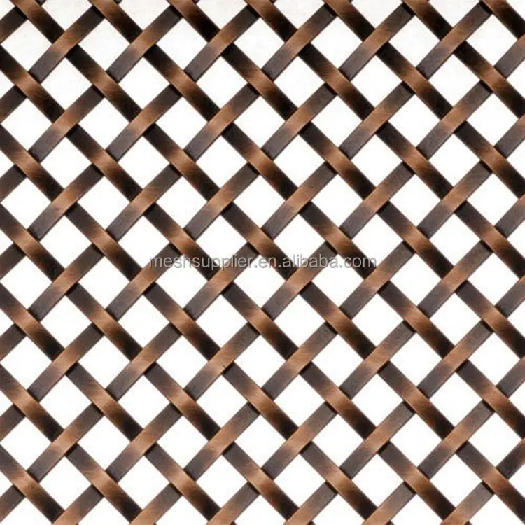 Brass Decorative Metal Wire Wall Decorative Wire Mesh For Cabinet Doors