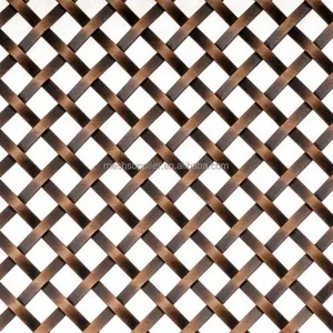 Brass Decorative Metal Wire Wall Decorative Wire Mesh For Cabinet Doors