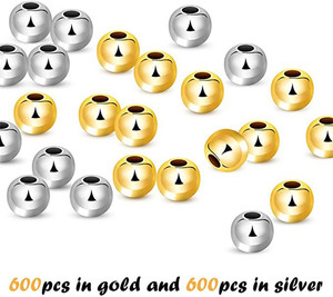 Cuentas espaciadoras redondas <span class=keywords><strong>CCB</strong></span>, cuentas de bolas sueltas suaves nacaradas, pulsera Manual DIY, cuentas de cadena, joyería - Product Image 3