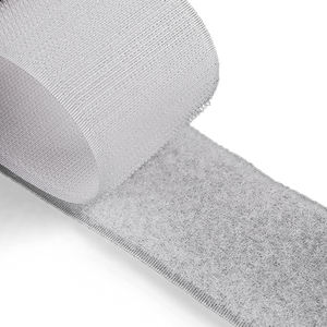 Ventes en gros de bandes auto-adhésives tissées imperméables à crochets et boucles pour la couture, accessoires vestimentaires, blanc, support OEM ODM - Product Image 1