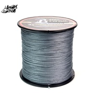 Línea de Pesca Trenzada Angryfish X4, Resistente a la Abrasión, Flotante, Súper Fuerte, Venta al Por Mayor