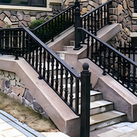 Vallas de Aluminio de Diseño Europeo Personalizadas para Jardín, Hogar, Patio Trasero, Piscina, Valla Exterior de Madera, Plástico y Compuesto