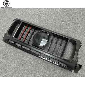Grille de pare-chocs avant en fibre de carbone sèche de style R pour Mercedes Benz Classe G W464 G500 G63 2019-2024, kits de carrosserie, pièces et accessoires - Product Image 4