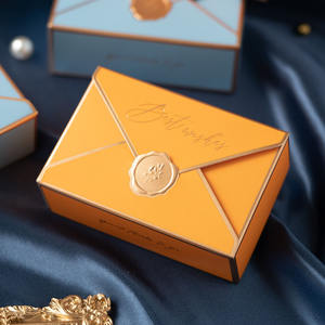 Caja de Regalo de Dulces con Logotipo Personalizado, Elegante, de Papel Artístico, para Recuerdos de Boda, Empaque de Chocolate para Sushi, con Impresión en Relieve - Product Image 5