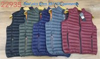 Gilet matelassé décontracté pour homme avec logo personnalisé, taille plus, léger, imperméable, en nylon, veste gonflée, vêtement d'extérieur rembourré pliable pour l'hiver